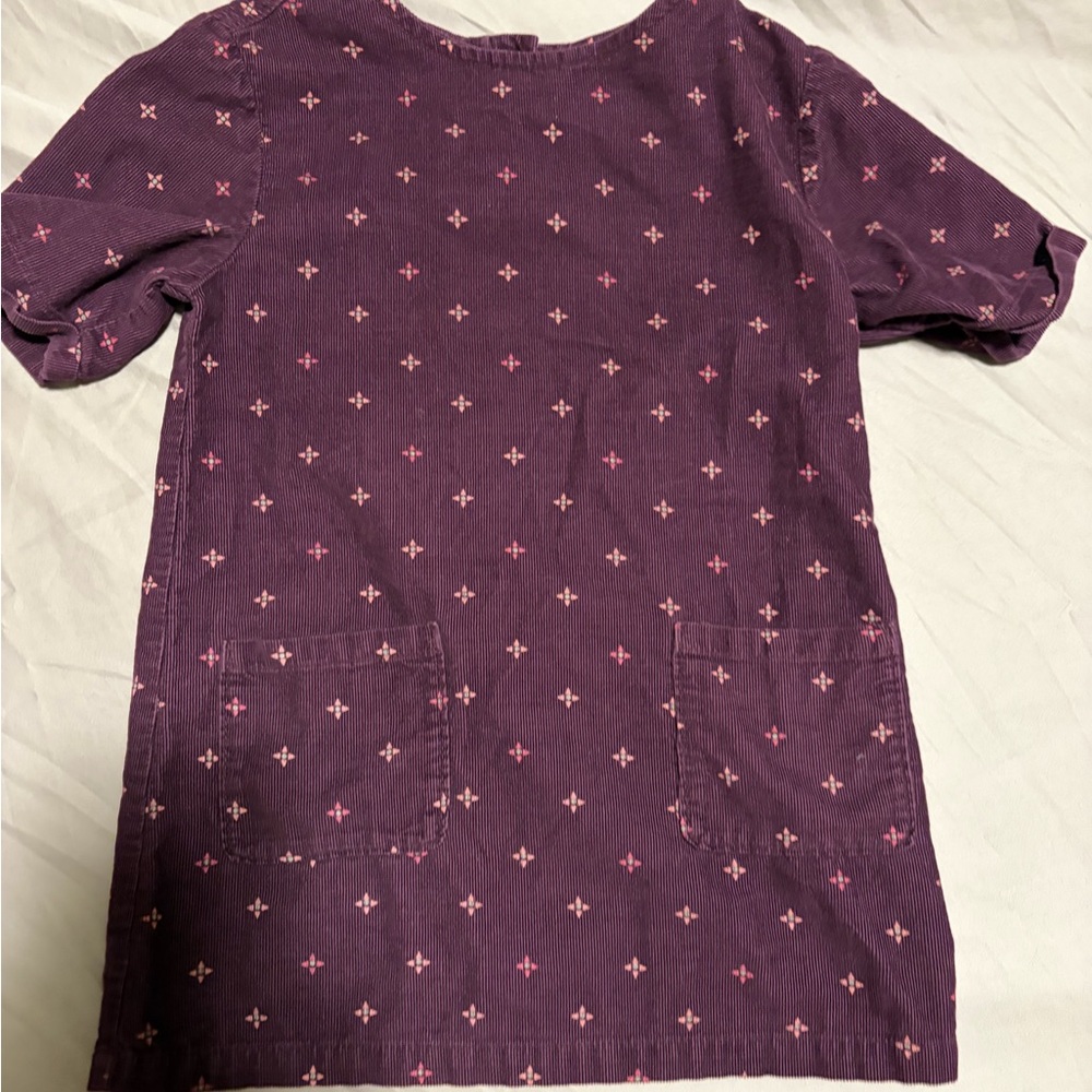 Women’s Purple Short-Sleeve Printed Tunic Top